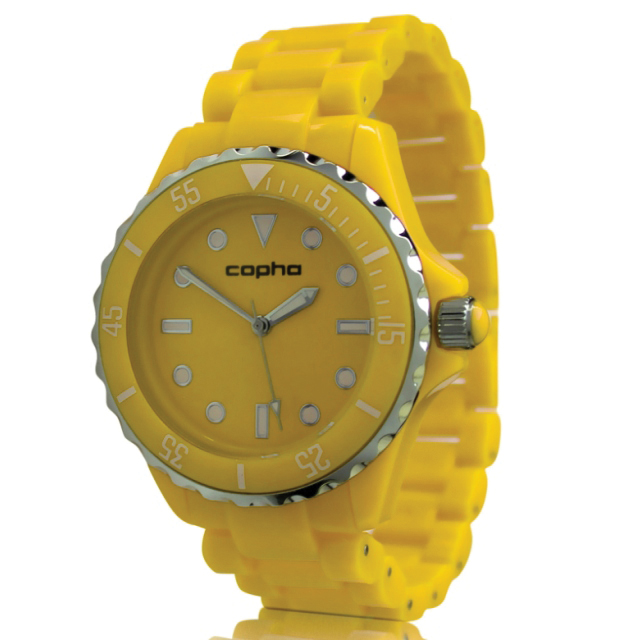 【SWAGGER】 Polycarbonate Bracelet (YELLOW - SILVER)